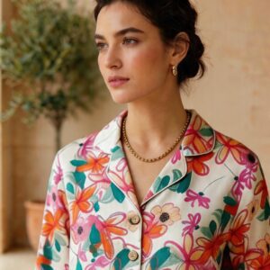 Comfort Cream Multi Floral Co-Ord