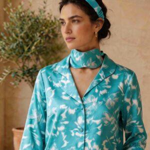 Comfort Aqua Floral Co-Ord Set