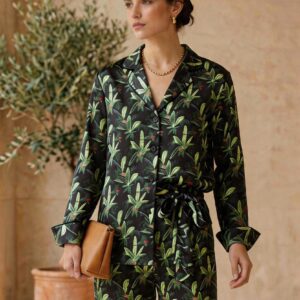 Black Botanical Co-Ord